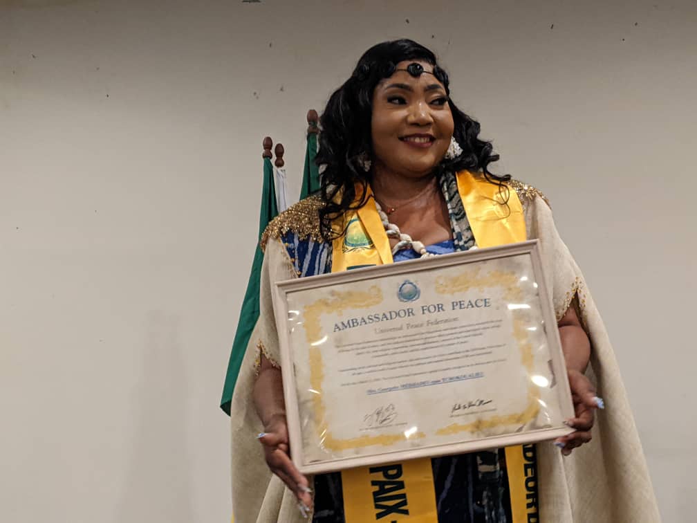 Madame Madjiadeu, nouvelle ambassadrice pour la paix au Cameroun