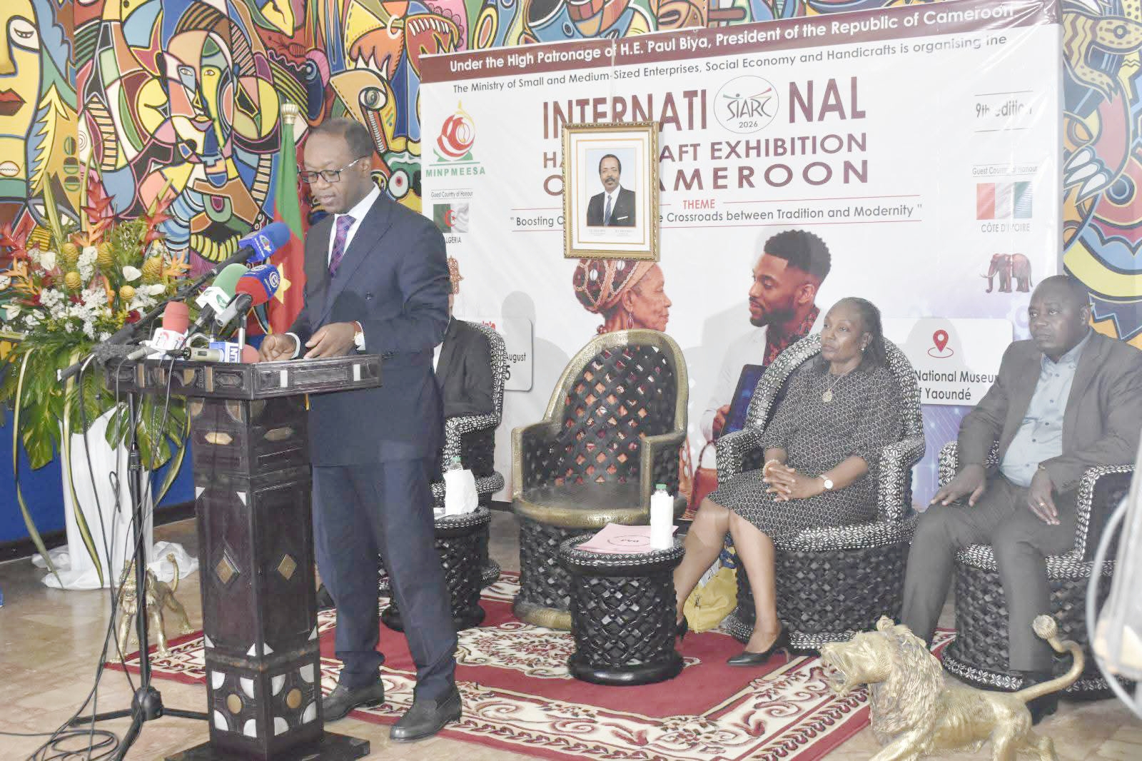 Neuvième  édition du Salon International de l Artisanat du Cameroun : message du Ministre Achille Bassilekin