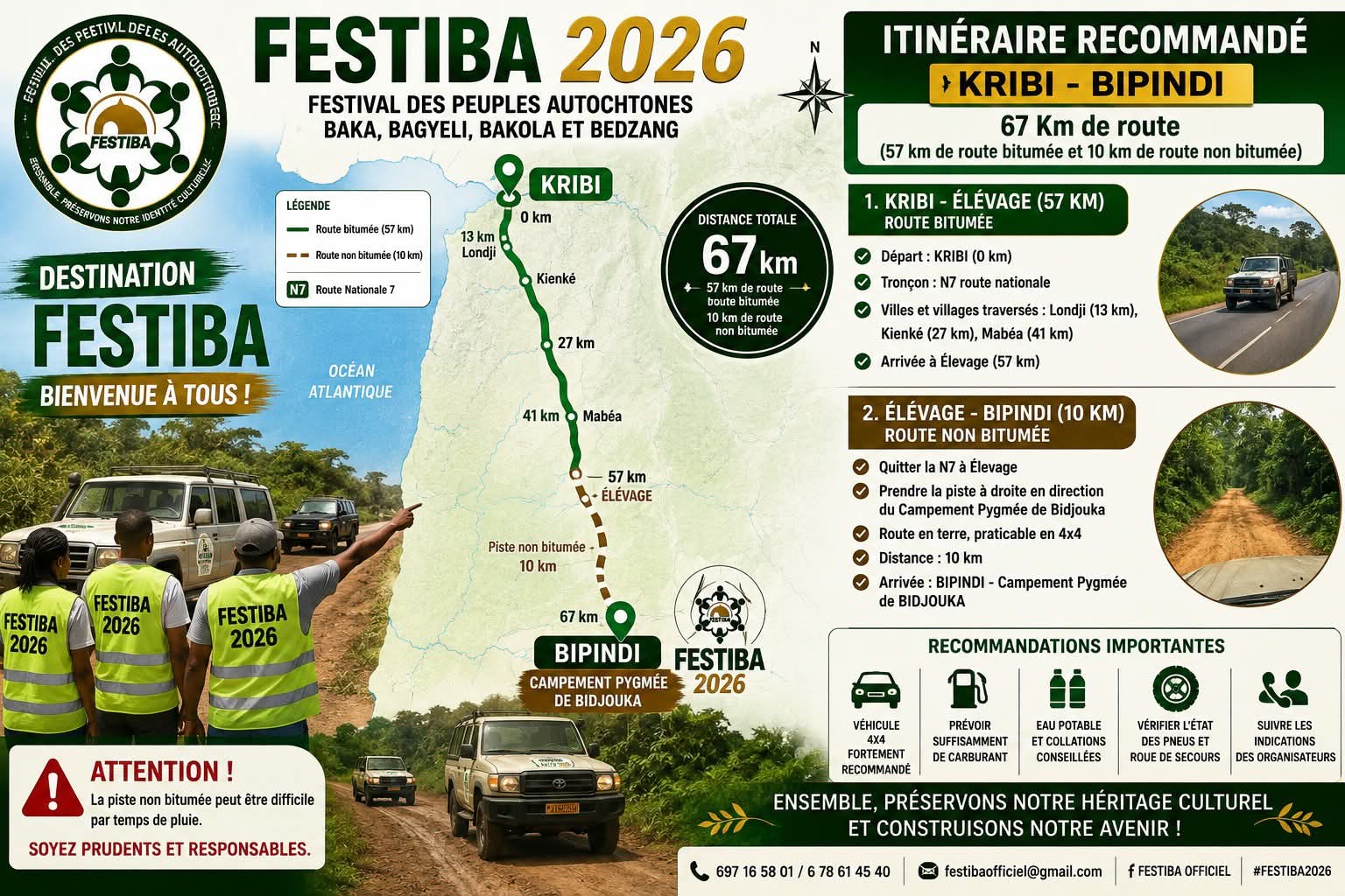 Le Festival des peuples autochtones de la forêt s’ouvre ce mardi à Bipindi.